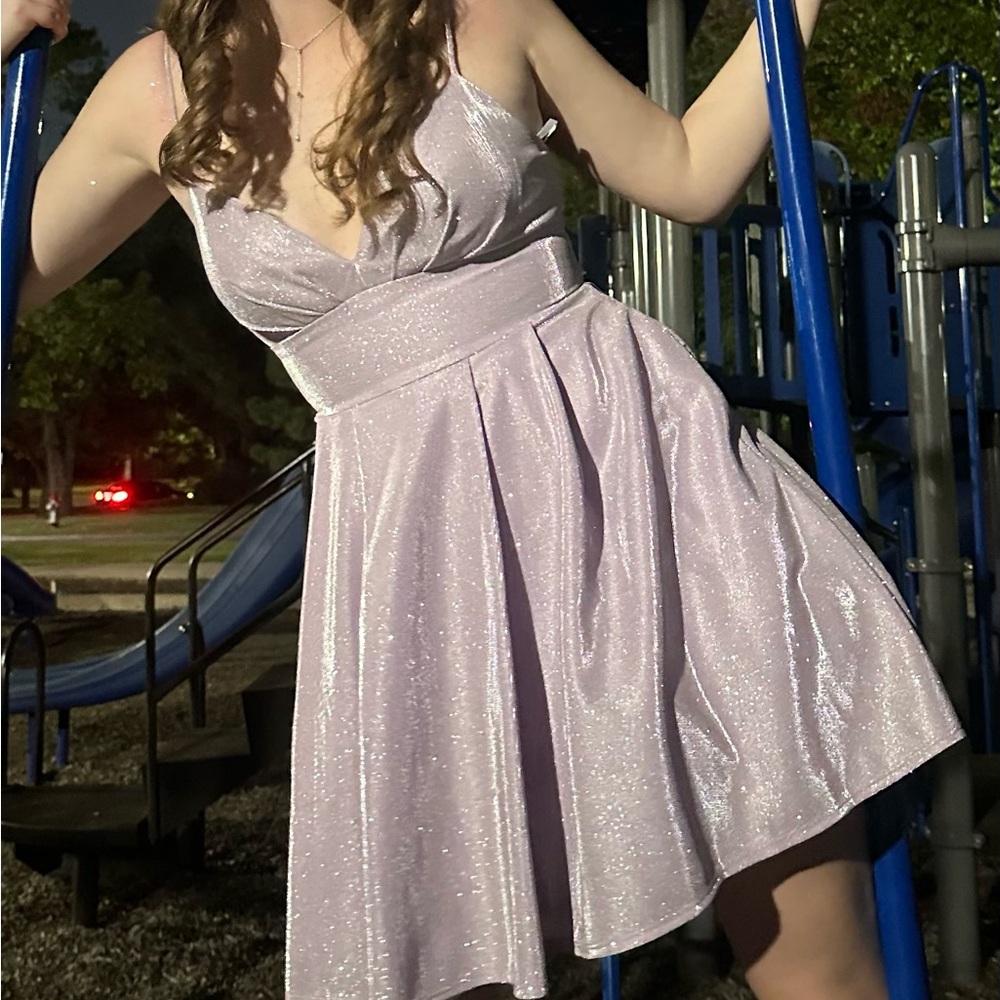 B. Darlin Sparkly Purple Dress